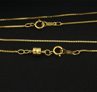 Bijoux permanents sans ternissement 1/20 14K or rempli boîte chaîne collier avec fermoir à ressort bijoux à bricoler soi-même résultats accessoires
