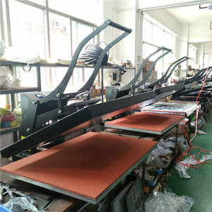 Venta al por mayor Shenghua Prensa Manual Máquinas de prensado en caliente Multi-Tamaño 100x80 100x60cm para camiseta Placa neumática semiautomática - Product Image 2