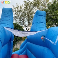 Parc aquatique gonflable extérieur YARD PVC avec double toboggan, piscine à balles et château gonflable