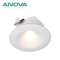 Focos empotrados 17mm Altura 114 Ángulo de haz Redondo WAGO Led Mini Spot Light 1W Focos pequeños