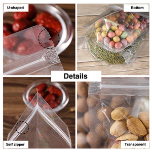 Soporte de PET de alta definición con cremallera resellable de 14x20 + 4cm, almacenamiento de grado alimenticio para <span class=keywords><strong>especias</strong></span>, sellado fuerte, para uso doméstico y comercial - Product Image 3