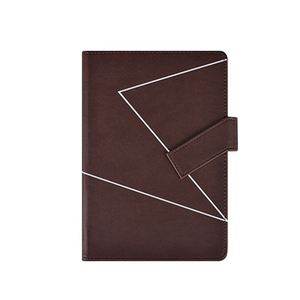 Cuaderno Ejecutivo Premium de Cuero PU A5, Libreta Profesional para Reuniones con Cierre Magnético y Marcador de Cinta de Seda - Product Image 4