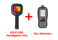 Caméra de détection de gaz pour la lutte contre les incendies LSJ-TIG10 haute précision, étanche IP68, imagerie thermique 640x512, détection de fuites infrarouges <30mK