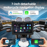 Grandnavi GPS de moto 7 pouces, système Android 13, écran tactile rotatif, Carplay, Android Auto