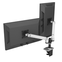 Support d'écran de bureau en alliage d'aluminium Support de bras de moniteur à double écran avec 10 ans de garantie