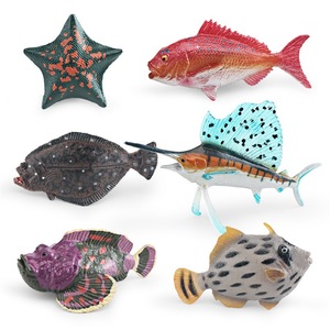 Modelli di animali marini Xinhen per simulazioni transfrontaliere: pesce-sabbia, stella marina, pesciolino rosso, pesce-pietra, merluzzo, pesce a vela, decorativi - Product Image 5