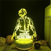 Jeu PUBG TPS Cool Battle Royale Dark Voyager 3D illusion veilleuses