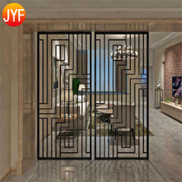 Y WL030 Paravent en métal exquis pour la décoration intérieure et extérieure, style chinois, cloisons en acier inoxydable