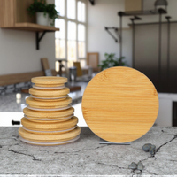 Couvercles de bocaux Mason en bambou personnalisés Couvercles de bocaux réutilisables en bambou pour bocaux Mason pour la maison Cuisine Couvercle de tasse en bambou
