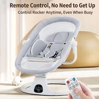 Ayunan Bayi Elektrik Isi Ulang Otomatis dengan Musik, Remote Control, Portabel untuk Bayi dan Balita