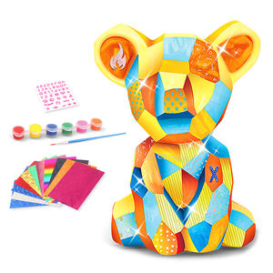 ألعاب فنية وحرفية للأطفال بالجملة، ارسم مصباحك الخاص على شكل قطة أو ديناصور أو دب، لعبة إضاءة ليلية - Product Image 5