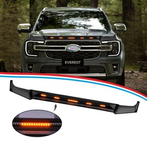 แผ่นกันกระแทกฝากระโปรงหน้าแบบกันน้ำ TXR พร้อมไฟส่องสว่าง อุปกรณ์ตกแต่งภายนอกรถยนต์สำหรับ Ford <span class=keywords><strong>Everest</strong></span> <span class=keywords><strong>2022</strong></span> - Product Image 3