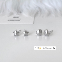 Pendientes de Plata Vintage con Diseño de Corazón, Elegantes para Mujer, Bañados en Rodio, Ideales para Fiestas, Combinables con Todo, Sencillos, Frescos y Miniatura