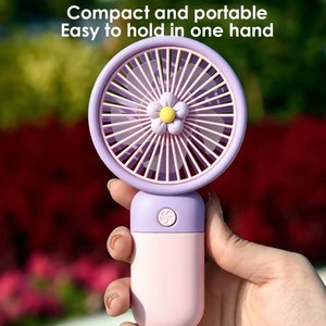 Ventilador de Mano USB Recargable Portátil Pequeño para Exteriores, Personalizable, Ajustable, Mini Ventilador USB para Niñas, Precio Económico - Product Image 5