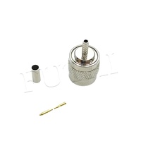 Câble coaxial flexible RG174 avec connecteur TNC mâle, longueur personnalisée, câble RF Pigtail pour talkie-walkie, modem, antenne