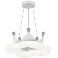 Nordic Crown Enfants Chambre led plafonnier LED Romantique Filles Princesse Pendentif éclairage pour chambre d'enfants