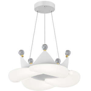 Nordic Crown Enfants Chambre led plafonnier LED Romantique Filles Princesse Pendentif éclairage pour chambre d'enfants - Product Image 6