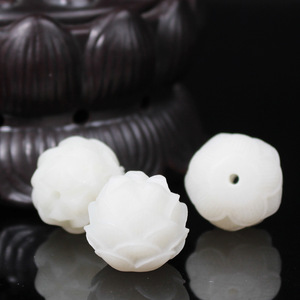 Bodhi Lotus Carved Loose Beads 18mm <b>Spacer</b> Beads For DIY Bracelets Buddhist Jewelry Making Materials - Product Image 3