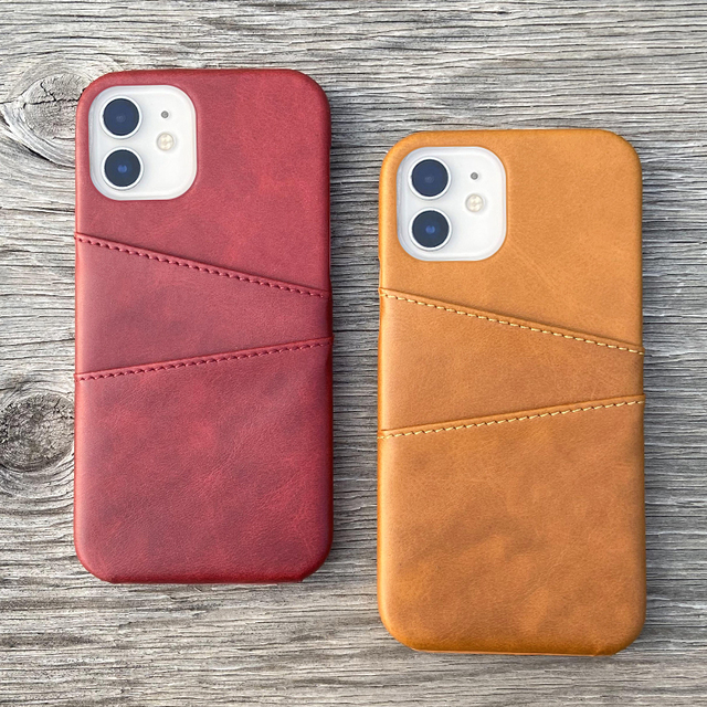 DL Factory Price High Quality Vegan Smooth Leather 5 Colors in Stock Accessories Phone case Manufacture for iPhone 15 14