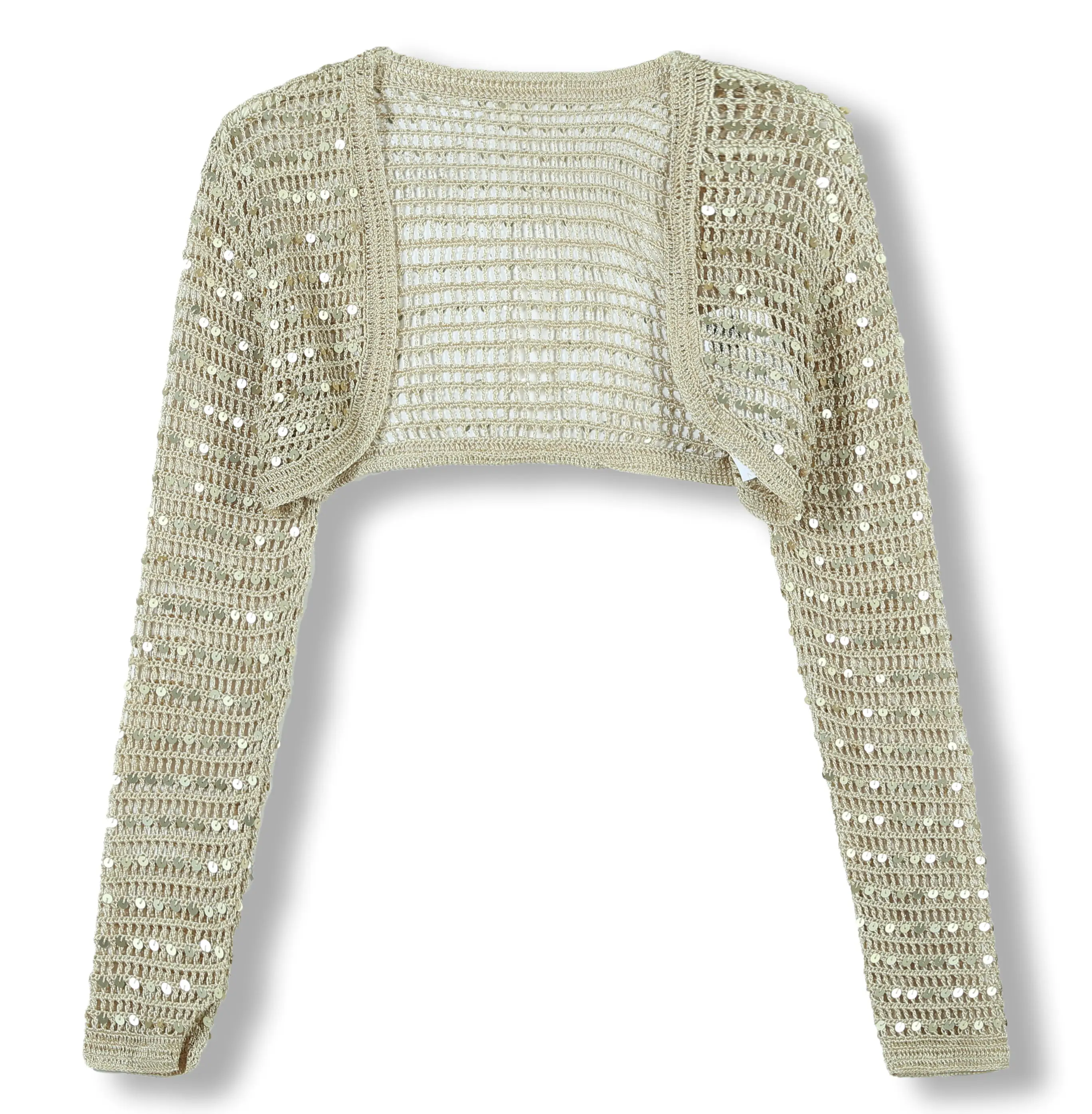 2024 Custom OEM ODM Women's Luxury Elegant Ribbed V Neck Long Sleeve Cardigan Sweater With Sequins