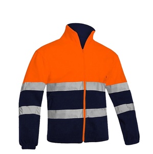 Veste <span class=keywords><strong>polaire</strong></span> réfléchissante <span class=keywords><strong>de</strong></span> haute visibilité pour homme, tenue <span class=keywords><strong>de</strong></span> <span class=keywords><strong>travail</strong></span>, imperméable, couleur <span class=keywords><strong>Orange</strong></span>, - Product Image 2