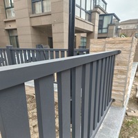 Clôture périmétrique en fer forgé pour propriétés résidentielles, balustrades soudées en acier galvanisé pour zones paysagères de Shanghai, aménagement paysager métallique