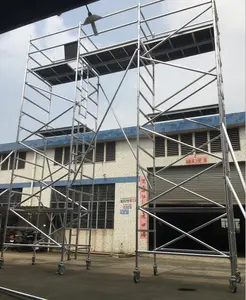 Giàn Giáo Nhôm Ở Philippines Tháp Thang Đứng Tháp Nhôm Di Động 6M 15M Giàn Giáo Andamio De Aluminio