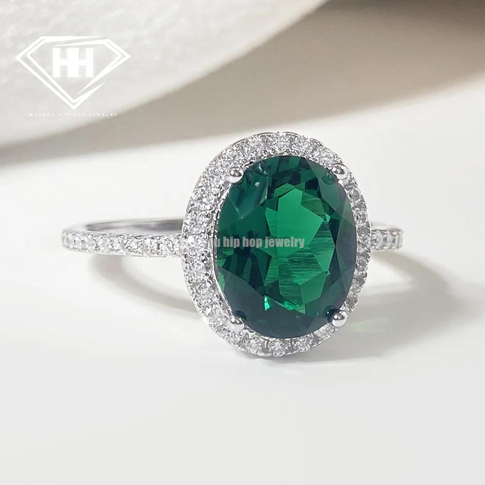 Đồ trang sức mỹ moissanite Vòng 925 Sterling Bạc phòng thí nghiệm phát triển đá quý sapphire & Emerald Paraiba Vòng cho phụ nữ