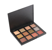Palette de fards à paupières longue tenue 12 couleurs, prix usine, marque privée, maquillage cosmétique