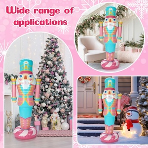 Giant Inflatable <b>Nutcracker</b> Outdoor Holiday Decoration for Halloween & Christmas Weatherproof PVC Yard/Lawn/Garden Party Use - Product Image 2
