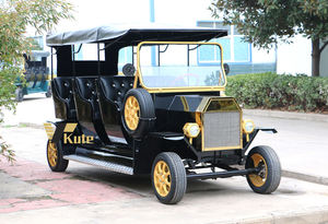 Voiture électrique de luxe classique vintage avec intérieur personnalisé, véhicule rétro pour services de tourisme urbain - Product Image 2