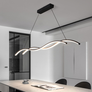 <span class=keywords><strong>Lustre</strong></span> de salle à manger long modèle design personnalisé créatif suspension de bar scandinave <span class=keywords><strong>lustre</strong></span> Wave - Product Image 1