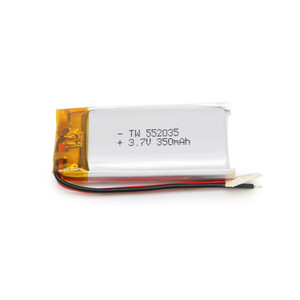 Rechargeable polymer battery 3,7 V 552035 350mAh LiPo batteries with cheap price - Product Image 3