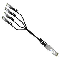 ETU 100G QSFP28 à 4 * SFP28 Câble série DAC Longueur personnalisable Câble en cuivre DAC Compatible avec le commutateur réseau 100G DAC