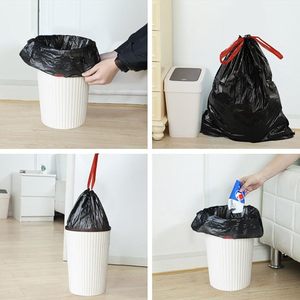 Custom Unscented Basic Multipurpose Extra Strong Drawstring Trash Bags for Office <b>Kitchen</b> Home Packaged in Cartons Garbage Usage - Product Image 3