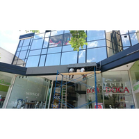 Porte avant ouverte panneau led rabattable panneau publicitaire front service P3 P4 P5 P6 P8 P10 publicité écran led mur vidéo
