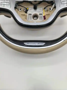 Volant de voiture personnalisé en bois de pêche <span class=keywords><strong>à</strong></span> <span class=keywords><strong>prix</strong></span> réduit nouvel état adapté pour 809 S Class W221 2008 2009 2010 2011 2012 2013 2014 - Product Image 4