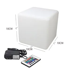 Mini Night LED Lamp LED Cube Remote Control Waterproof LED cube Outdoor Party LED cube