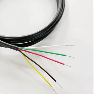 24 22 20 AWG RVV <span class=keywords><strong>2</strong></span> <span class=keywords><strong>3</strong></span> 4 5 6 7 8 çekirdek bakır tel iletken elektrik RVV kablo siyah yumuşak kılıflı tel - Product Image 4