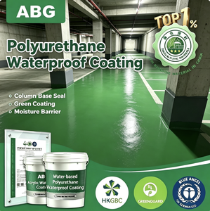 Revêtement imperméable en polyuréthane infusé de <span class=keywords><strong>nano</strong></span>-particules avec peinture liquide à pénétration cristalline pour murs de fondation en béton poreux - Product Image 1