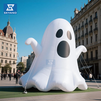 Modèle gonflable fantomatique adapté aux cours et défilés d'Halloween
