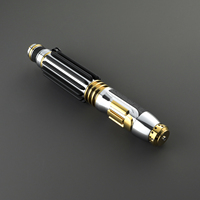 Pedang Laser Nexussabers Star Wars Mace Windu Heavy Dueling dengan 34 Suara dan Perubahan Warna Tak Terbatas untuk Perlengkapan Film