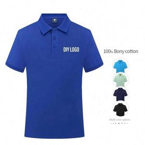 Camisetas de Golf de Algodón Peinado Personalizadas para Hombre, Camisetas Polo con Logotipo Estampado, Camisetas Polo Extra Grandes para Hombre - Product Image 5