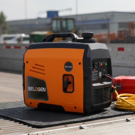 Portable 48V 60V 72V DC Gasoline Silent Inverter Generator 2kW for Truck Battery Air Conditioning