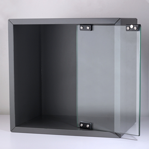 Nhiệm Vụ Nặng Nề Thép Không Gỉ Cửa Kính Pivot Bản Lề Màu Đen Đồ Nội Thất Xoay Bản Lề Thiết Lập Với Nhựa Bắt Từ Cho Tủ - Product Image 6