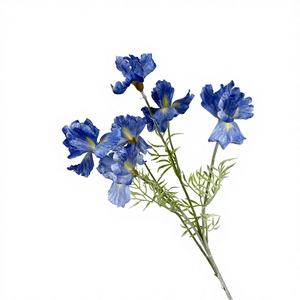 زهرة السوسن الصناعية ثلاثية الأبعاد من الحرير لتزيين المناسبات والزفاف والاستخدام الخارجي، واقعية وفاخرة بتصميم بارز - Product Image 6