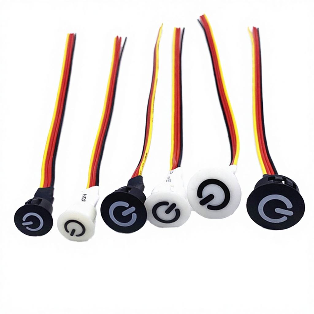 ABILKEEN 10mm/13mm/16mm Stepless LED Dimmer Touch Sensor Switch 5V/12V/24V 8-10cm Sensing Smart Desk Lamp Brightness Controller