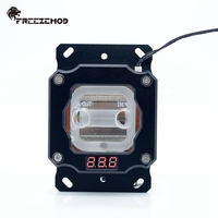 Bloc de refroidissement liquide pour processeur Freezemod avec capteur de température intégré et affichage pour plateforme AMD.