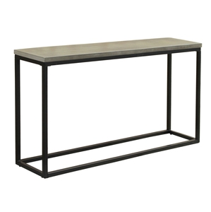 High Quality Metal frame with cement <b>table</b> top Rectangle Metal Black Designer Steel Coffee <b>Tables</b> Center - Product Image 1
