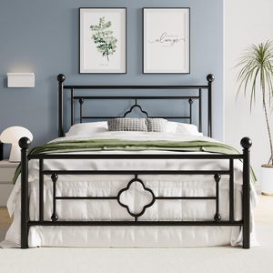 Transition Adolescents Adultes Chambre Blanc Noir Plate-Forme Fer Cadre De <span class=keywords><strong>Lit</strong></span> Plein Queen Size <span class=keywords><strong>Lit</strong></span> De Rangement En Métal pour petit espace - Product Image 1